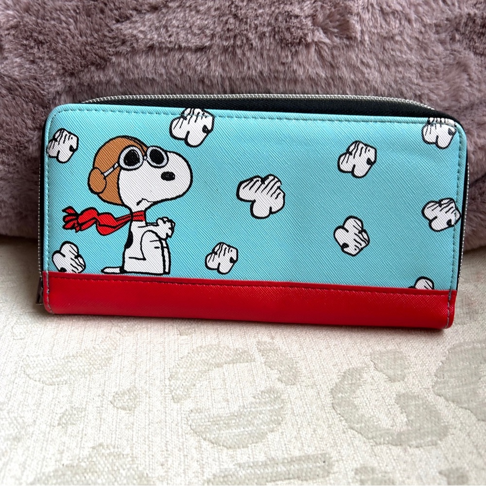 Peanuts Blue and Red Wallet